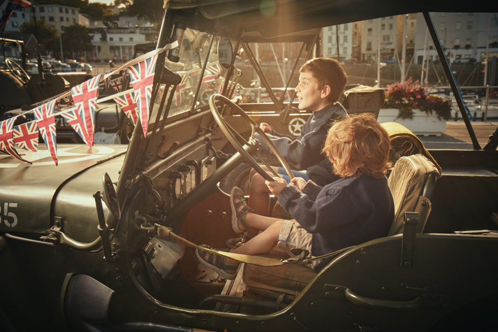 Children celebrating Guernsey Liberation Day