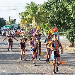 Children celebrating Indepedence Day in Belize