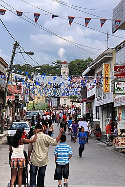 Street view of Belize Independence Day